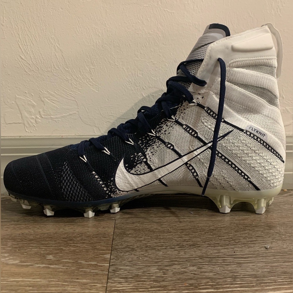Nike Vapor Untouchable 3 Elite Navy White Football Cleats - Picture 1 of 6